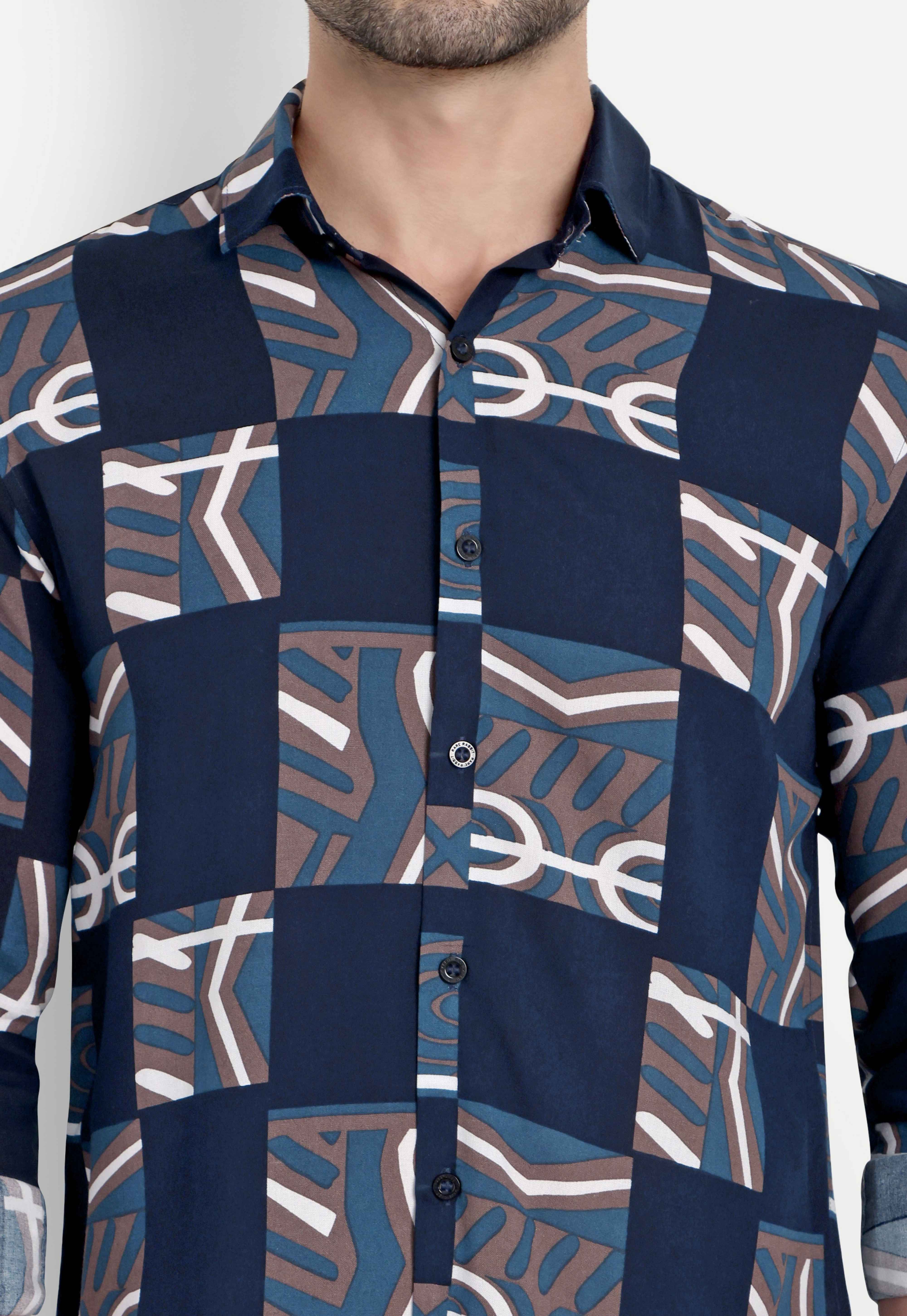 Midnight Maze Full Sleeve Shirt